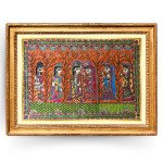 Magnificent Madhubani Painting of Ram Sita Swayamvar (Unframed) | Artwork | Handmade | Home decor