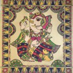 Madhubani Painting of Ganesha (Unframed)