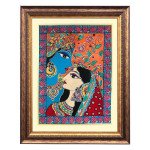 Madhubani Painting of Radha Krishna (Unframed) | Gifts